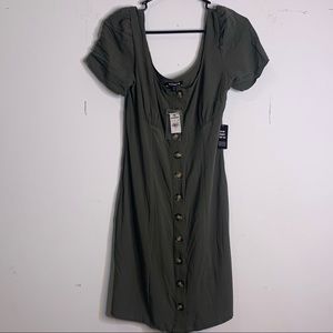 Express Button Down Dress